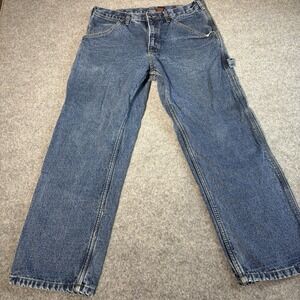 Guide Gear Jeans Men's 36x30 Carpenter Work Pants Utility Flannel Lined Relaxed